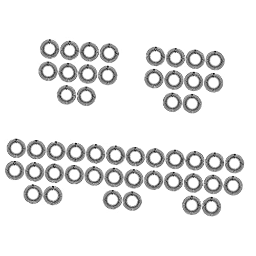 Gogogmee 50 Stück Komplett Rund Elastischer Kamm Haarband Kamm Stretch Haarband Halter Rund Elastisch Tischdecke Voll Kreisförmig Zahn Stirnband Haarzubehör Elastische von Gogogmee