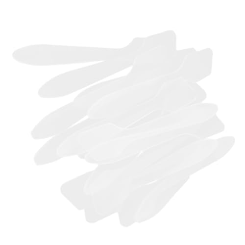 Gogogmee 50 Stück Kosmetikspatel aus Kunststoff Transparent Make Up Spatel Löffel für Gesichtscreme DIY Beauty Tool zum Sauberen Entnehmen und Auftragen von Masken und Lotionen von Gogogmee
