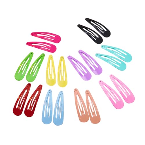 Gogogmee 50 Stück Teiliges Bunte Haarspangen für Mädchen Metallische Snap haarclips in Reinen Farben Vielseitige Haarklammern für Modische Haarschmuck accessoires für Zufällige Farbe von Gogogmee