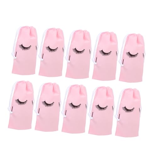 Gogogmee 50 Stück Teiliges Kosmetiktaschen Wasserdichtem Eva Material Praktische Kleine Kordelzug Schminktaschen für Damen zur Aufbewahrung von Make up und Reise toilettenartikeln von Gogogmee