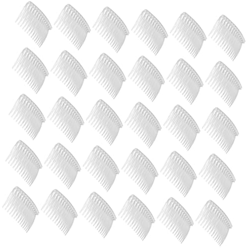 Gogogmee 50 Stück Teiliges Transparentes Haarkamm Frauen Leichter Kunststoff haar einsteckkamm mit Zähnen Seitlicher Haarschmuck für Hochzeit Vielseitiger Braut haarschmuck für Mädchen und von Gogogmee