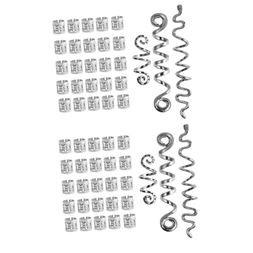 Gogogmee 2 Sets Dreadlock Schmuck Spirale Haar Spulen Manschetten Flechten Haar Zubehör Für Frauen 28 Stücke * 2 von Gogogmee