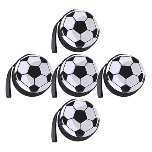 Gogogmee 5stücke Fußball Geldbörse Tasche Sporttasche Zum Anklipsen Münztasche Für Fußball Liebhaber Tragbar Und Langlebig Für Kleine Gegenstände Und Snacks von Gogogmee