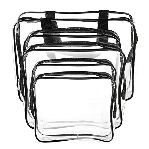 Gogogmee 5stücke Klarer Kosmetikbeutel Mit Reißverschluss Transparente Damen-kulturtasche Reise-Make-up-Tasche Aus PVC-Material Für Kosmetika Toilettenartikel Und Mehr Gogogmee 5stücke Klarer Kosmetikbeutel Mit Reißverschluss Transparente Damen-kulturtasche Reise-Make-up-Tasche Aus PVC-Material Für Kosmetika Toilettenartikel Und Mehr von Gogogmee