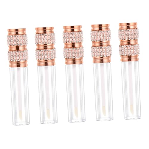 Gogogmee 5stücke Leere Lip Gloss Rohr Lippenstift Flasche Nachfüllbar Lip Balm Flaschen Lippenstifttube Lipglosstube Kosmetiktuben von Gogogmee