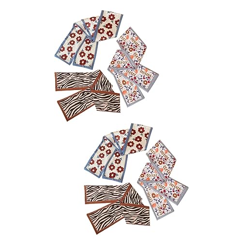 Gogogmee 6 Stk Haarschmuck aus Seidenschal Haargummis für Frauen Haarband französische haarnadel Haarknotenformer Zierband basteln hochzeitsbänder DIY-Bänder DIY Bastelband Stoff von Gogogmee