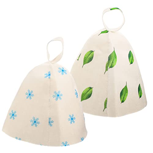 Gogogmee 3 Sets Verdickter Saunahut Duschhaube Für Männer Sauna Filzhut Damen Kappen Zubehör Zimmer Filzbad 2 Stück * 3 von Gogogmee