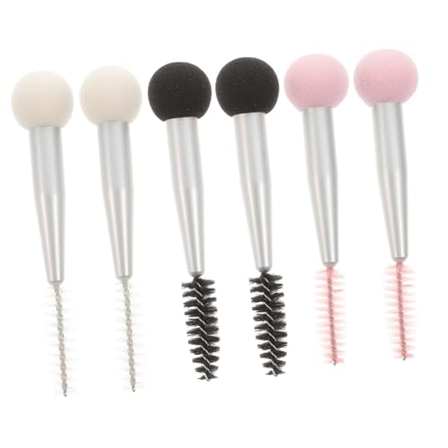 Gogogmee 6 Stück Doppelseitiger Augenbrauenpinsel Mascara Make Up Puffs Für Puder Make Up Make Up Für Foundation Make Up Pinsel Make Up Frauen Make Up Pinsel von Gogogmee