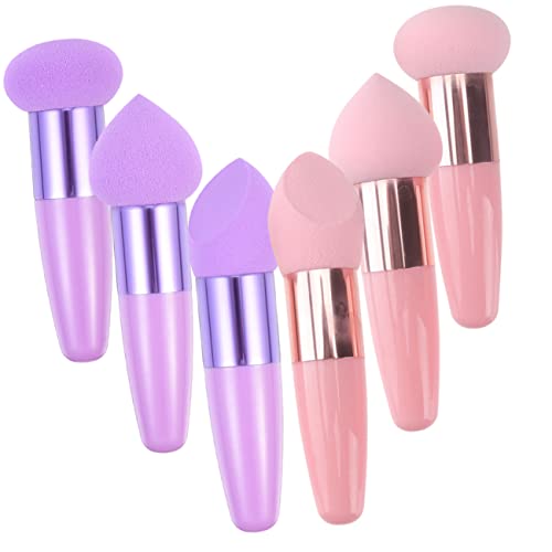 Gogogmee 6 Stück Make up Schwamm Puderquaste Foundation Blending Für Kosmetika Tragbare Beauty Tools Für Frauen in Rosa Und Violett von Gogogmee