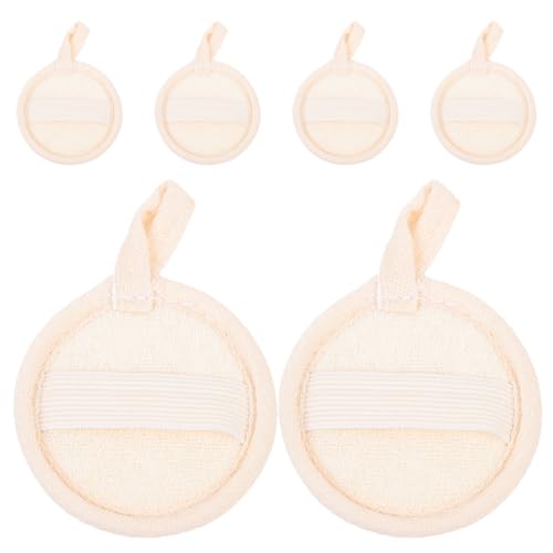 Gogogmee 6 Stück Natürliche Loofah Peeling Pads für Gesicht und Körper Sanfter Gesichtsreiniger Make-up Entferner Wiederverwendbarer Scrubber Pad für Strahlende Ebenmäßige Haut bei Damen von Gogogmee