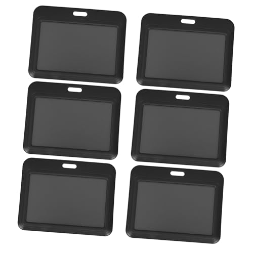 Gogogmee 6 Stück Teiliges Ausweishüllen Horizontal aus Hartplastik mit Transparentem Sichtfenster Bruchsicher Hitzebeständig Vielseitig für Id Karten Kreditkarten Arbeitspässe für Büro von Gogogmee