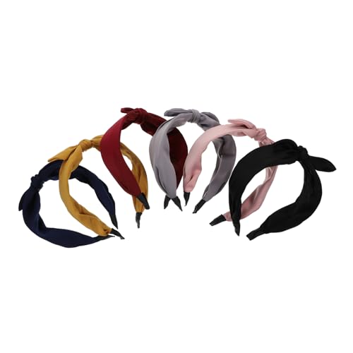 Gogogmee 6 Stück Teiliges Breitkrempiger Haarschmuck Damen Haarreif mit Schleife Praktische Stoff Haarbänder als Fotorequisite Modischer Bequemer Kopfschmuck für Alltag und Party von Gogogmee