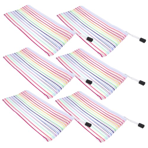 Gogogmee 6 Stück Teiliges Geldbeutel aus Oxford mit Reißverschluss Praktische Geldtaschen für Bargeld und Dokumente Leichte Cash Pouches für Reise Alltag und Business Kompatibel mit von Gogogmee