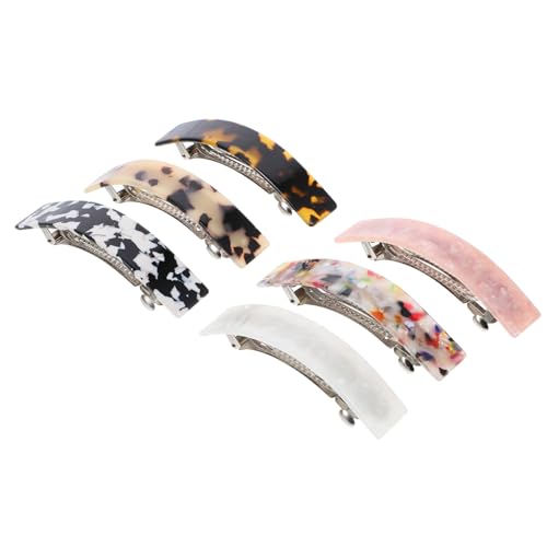 Gogogmee 6 Stück Teiliges Haarklammer für Damen Minimalistischer Acetat Haarclip Rutschfeste Haarspangen zum Fixieren Angenehm zu Tragen Vielseitig Kombinierbar für Alltag und Besondere von Gogogmee