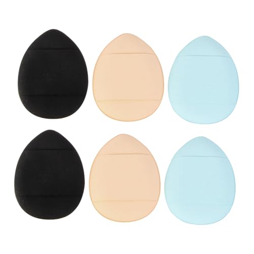 Gogogmee 6 Stück Teiliges Mini Powder Puff Weiche Hautfreundliche Makeup Schwämme mit Praktischem Halteband für Foundation Concealer und Losen Puder Sanfte Anwendung für Empfindliche Haut von Gogogmee