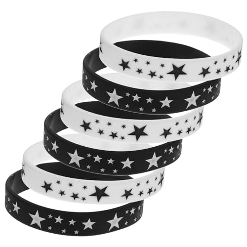 Gogogmee 6 Stück Teiliges Silikon Handgelenkband mit Fünf Punkten Dehnbare Langlebige Silikonarmbänder für Diy Accessoires Vielseitig Einsetzbar als Haarseil Armband oder von Gogogmee
