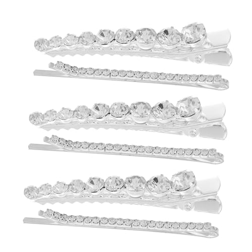 Gogogmee 6 Stück Teiliges Strass Haarspangen mit Funkelnden Kristallsteinen Vintage Haarklammern Vielseitiger Haarschmuck für Damen und Mädchen für Hochzeit und Festliche Anlässe von Gogogmee