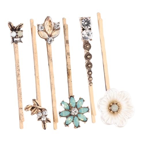 Gogogmee 6 Stück Teiliges Vintage Haarspangen mit Blumenmotiv Dekorative Haarklammern für Frauen und Mädchen Langlebig Sicher Leicht für Party Alltag von Gogogmee
