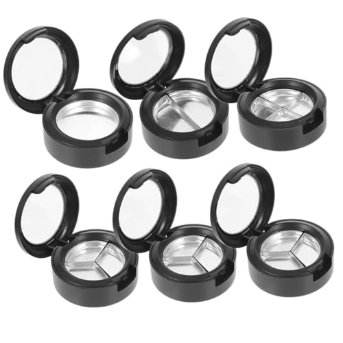 Gogogmee 6 Stück Transparente Runde Lidschattenbox Nachfüllbare Kosmetik aufbewahrung Praktische Lippenstift Make up Organizer Vielseitige Aufbewahrungsbox für Damen von Gogogmee