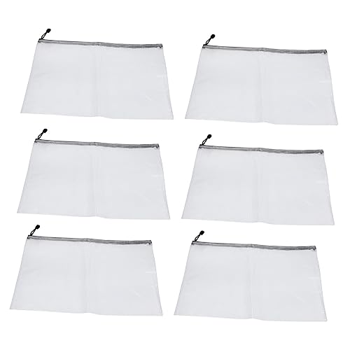 Gogogmee - 6 Stück Transparente PVC-schreibwarentaschen Federmäppchen Stiftetasche Schulbedarf von Gogogmee