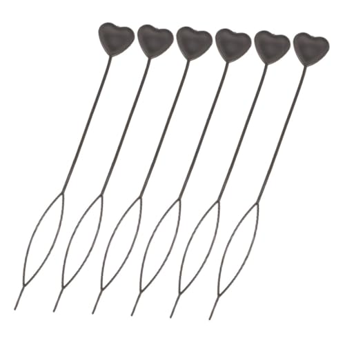 Gogogmee 6-teiliges Herzförmiges Haarwerkzeug Zum Schnellen Flechten Und Stylen Pferdeschwanz-maker Für Frauen Und Kinder von Gogogmee