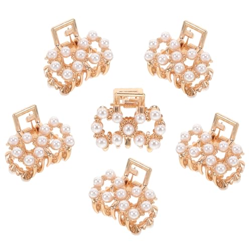 Gogogmee 6Stücke Kleines Haarklammer aus Perlen Mini Klauenclips für Damen und Langlebige Haarklammern für Verschiedene Frisuren und Kopftypen Gogogmee 6Stücke Kleines Haarklammer aus Perlen Mini Klauenclips für Damen und Langlebige Haarklammern für Verschiedene Frisuren und Kopftypen von Gogogmee