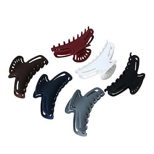 Gogogmee Haarspangen Für Damen 6er-pack Kunststoff-haarklammern Haarspange Ohne Design Ideal Für Den Täglichen Gebrauch Zufällige Farbe von Gogogmee