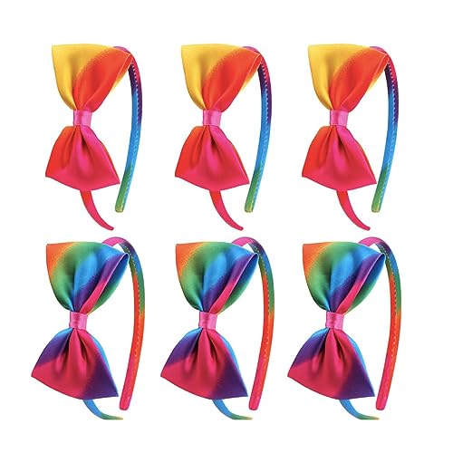 Gogogmee 6 Stücke Regenbogen Haarbänder mit Schleife für Kinder Dekorative Kopfbedeckungen für Partys Geburtstage und Fotoshootings Bequem und Strapazierfähig für Kleine Köpfe Gogogmee 6 Stücke Regenbogen Haarbänder mit Schleife für Kinder Dekorative Kopfbedeckungen für Partys Geburtstage und Fotoshootings Bequem und Strapazierfähig für Kleine Köpfe von Gogogmee