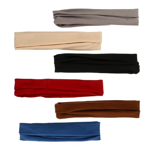 Gogogmee 6stücke Elastischer Sport Haarreifen Für Yoga Fitness Und Outdoor-aktivitäten Atmungsaktiv Und Schweißableitend Bequemer Stretch-stirnband-haarschutz Aus Weichem Material von Gogogmee