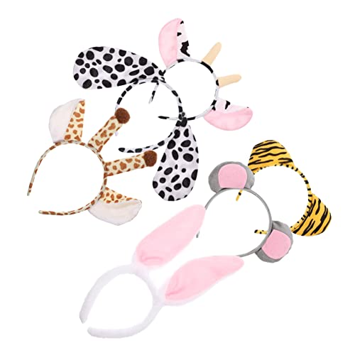 Gogogmee 6stücke Tier Cartoon Stirnband Für Junge Mädchen Haarschmuck Mit Kuhohren Junge Mädchen-stirnband Cartoon-haarreif Performance-haarband Tier-stirnband Haarschmuck Für Party Cosplay von Gogogmee