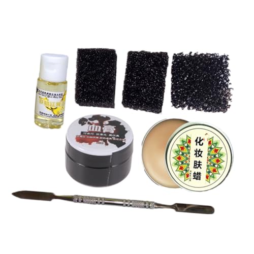 Gogogmee 7 Stück Halloween Make Up Set Teilig Wundnarbenwachs Fake Gel Stipple Schwamm Professionelles Spezialeffekt Schminkset für Theater Schule Halloween Party Inklusive Spatel und von Gogogmee