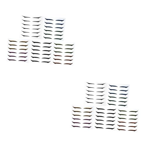 Gogogmee 72paare Glitzer Eyeliner Sticker Für Frauen Wasserdichte Und Schweißfeste Doppelte Augenlidaufkleber Für Langanhaltendes Make-up Und Schöne Große Augen von Gogogmee