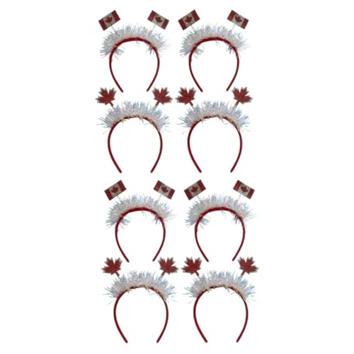 Gogogmee 8 Stk Haarschmuck zum Nationalfeiertag Karnevals-Stirnband rosa Baskenmützen für Frauen Folienstirnband haircharm haarsschmuck Haarband Party-Haarreifen Cosplay-Kopfschmuck Grüßer von Gogogmee