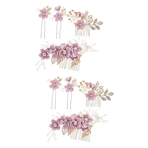 Gogogmee 2 Sets Blumen-haarkamm Braut-haarnadel Exquisiter Haarschmuck für Die Hochzeit Blumen-kopfschmuck für Die Braut 4 Stück Gogogmee 2 Sets Blumen-haarkamm Braut-haarnadel Exquisiter Haarschmuck für Die Hochzeit Blumen-kopfschmuck für Die Braut 4 Stück von Gogogmee