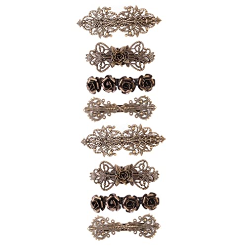 Gogogmee 8 Stk Vintage Haarnadel Federclip Haar-blumen-clips Strass-haarspangen Für Frauen Frühlings-haar-accessoires Haarspangen Für Frauen Haarschmuck Mit Blumen Vintage-haare Kupfer von Gogogmee