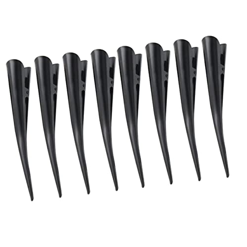 Gogogmee 8 Stück Alligator Haarspangen Für Friseure Metall Haarclips Haar Ortungsclips Salon Haarklammern Für Damen Schwarz von Gogogmee
