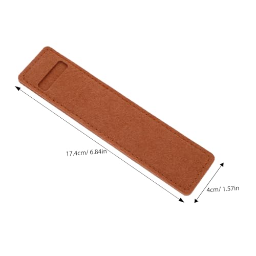 Gogogmee 8 Stück Filz Stiftetui Teiliges Kompakte Filz Stifttasche mit Präziser Langlebiges Federmäppchen in Schwarz Kaffee und Khaki Minimalistisches Design für Büro Schule Zuhause von Gogogmee