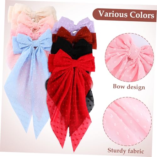 Gogogmee 8stücke Haarspangen Und Schleifen Für Mädchen Übergroße Schleifen Mit Langem Haarschleifen-clips Aus Hochwertigem Material Haar-accessoires Für Teenager-mädchen Gogogmee 8stücke Haarspangen Und Schleifen Für Mädchen Übergroße Schleifen Mit Langem Haarschleifen-clips Aus Hochwertigem Material Haar-accessoires Für Teenager-mädchen von Gogogmee