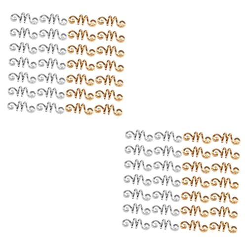 Gogogmee 80 Stk Dreadlocks flechten Perlen Haarringe für Dreads verdrehte Haarringe Haarzubehör spiralförmige Haarperlen Zopfzubehör haarschmuck Ring für Dreadlocks Haare geflochten Ringe von Gogogmee