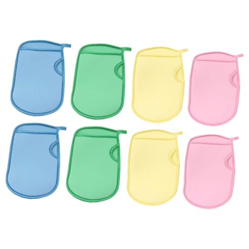 Gogogmee Duschbürste Sc Peeling Sc Handschuhe 4 Fäustlinge Set Für Jungen Und Mädchen Bad Zubehör Sanfter Schrubbhandschuh von Gogogmee