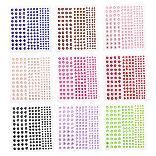 Gogogmee 9blätter Acryl Diamant Aufkleber Für Nagelkunst Und Augenmakeup Selbstklebende Sticker Für Feierliche Anlässe Buntes Design Einfach Anzubringen Gogogmee 9blätter Acryl Diamant Aufkleber Für Nagelkunst Und Augenmakeup Selbstklebende Sticker Für Feierliche Anlässe Buntes Design Einfach Anzubringen von Gogogmee
