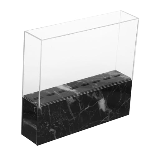 Gogogmee Acryl Pinzetten Organizer mit Fächern Staubdichtes Tweezers Display für Wimpernverlängerung Kompakt Leicht zu Reinigen für Beauty Salons Nagelstudios und Professionelle Anwendung von Gogogmee