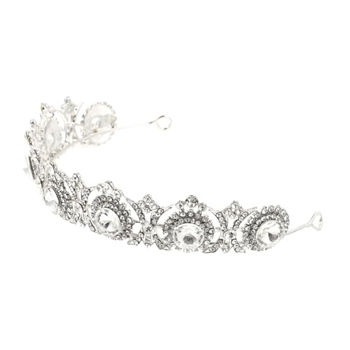 Gogogmee Alloy Brautkrone mit Funkelnden Strasssteinen Eleganter Haarschmuck für Hochzeiten und Partys Leichter Damen Diadem Crown für Prinzessinnen und Brautaccessoire von Gogogmee