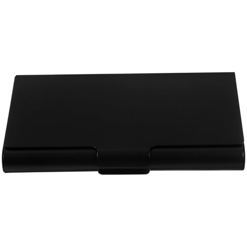 Gogogmee Aluminium Visitenkartenetui Dickes Business Kartenetui Stabiler Kartenhalter für Büro Schreibtischzubehör Handlich Tragbar mit Sicherem Verschluss und Großer Kapazität von Gogogmee