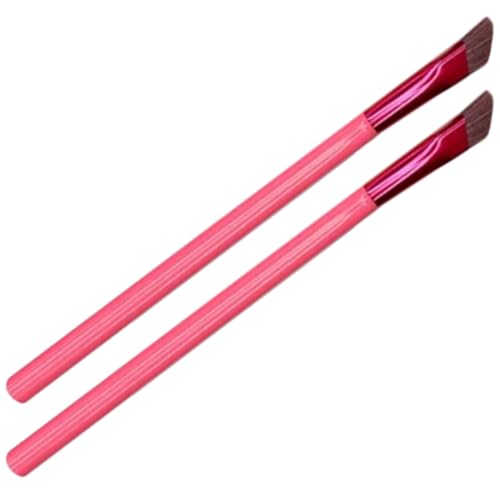 Gogogmee Augenbrauenpinsel 2 Stück Abgewinkelter Kosmetikpinsel Für Frauen Tragbar Langlebig Für Augenbrauen Make up Für Präzise Konturen Und Concealer von Gogogmee