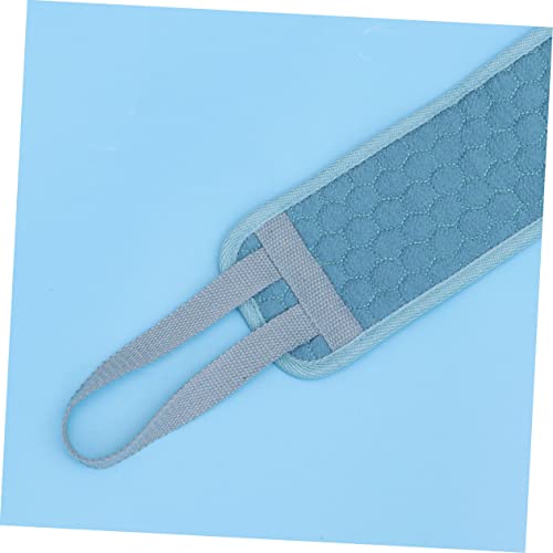 Gogogmee Back Scrubber Badetuch Blau Langlebiger Peeling rückenreiniger mit Griff Exfolierend Entfernt Abgestorbene Haut Tragbar Komfortabel für Dusche und Bad Praktische Hautpflege für von Gogogmee