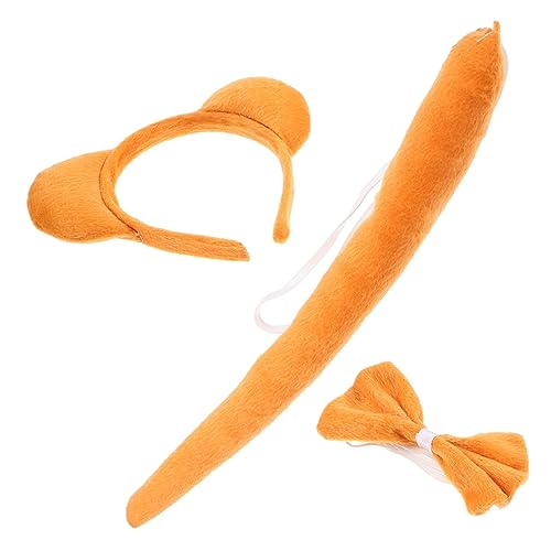 Gogogmee Halloween-bärenkostüm-set Für Erwachsene Und Kinder 1 Set Bären-stirnband Tierschwanz Fliege Requisite -kostüme Zubehör Party-anzug von Gogogmee