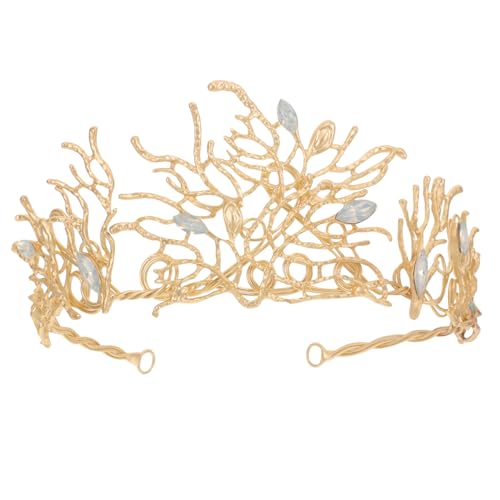 Gogogmee Barocke Brautkrone aus Langlebiger Legierung Leichter Hochzeitsschmuck mit Opal und Eleganter Haarschmuck für Bräute Damen und Festliche Anlässe von Gogogmee