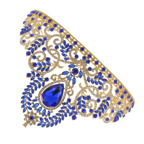Gogogmee Barockstil Damen Krone mit Großen Strasssteinen Königliches Haarschmuck Accessoire in Blau Diadem für Braut Hochzeit Party und Festliche Anlässe Gogogmee Barockstil Damen Krone mit Großen Strasssteinen Königliches Haarschmuck Accessoire in Blau Diadem für Braut Hochzeit Party und Festliche Anlässe von Gogogmee