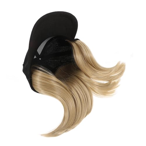 Gogogmee Baseball Cap Mit Haarverlängerungen Für Frauen Verstellbarer Hut Mit Kurzer Bob-frisur Aus Hochwertigem Hitzebeständigem Material Modisch Und Praktisch Für Jeden Anlass von Gogogmee